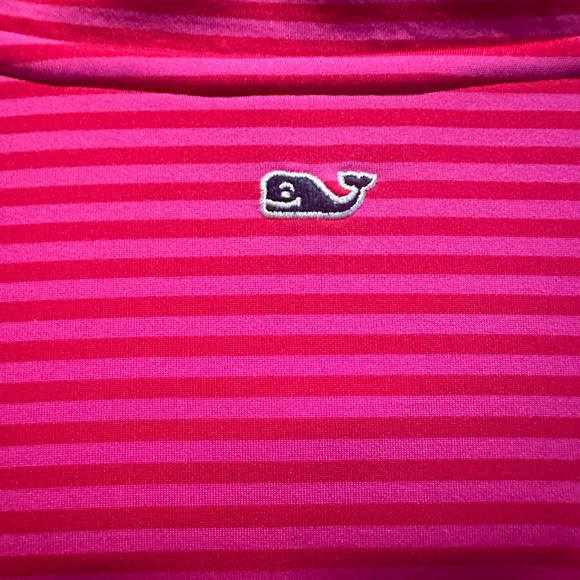 Vineyard Vines The Shep Shirt Women's Pink Stripe Performace Size M - Picture 4 of 4